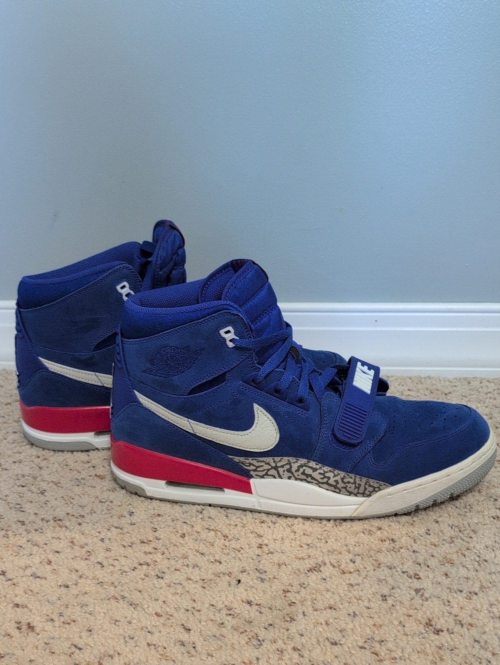 Nike Jordan AV3922-416 Legacy 312 Pistons Blue Sneaker Shoes Men's US 13